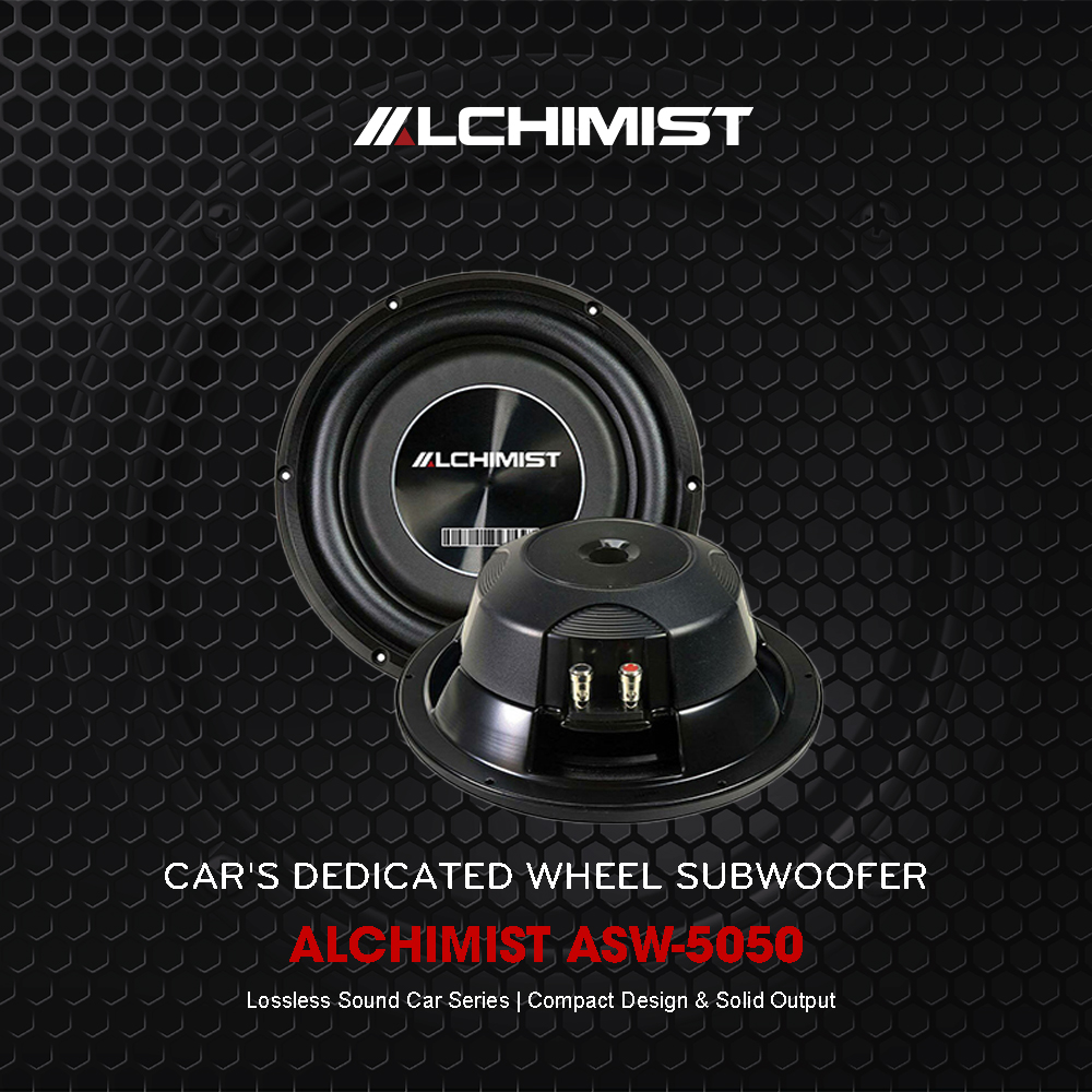 ALCHIMIST ASW-5058 Subwoofer Car Subwoofer Adds Depth and Dimension for Impactful Audio